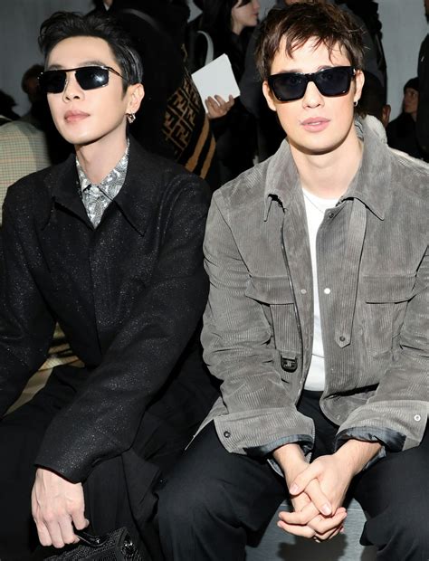 Nicholas Galitzine & Zhang Ruoyun Front Fendi Fall .